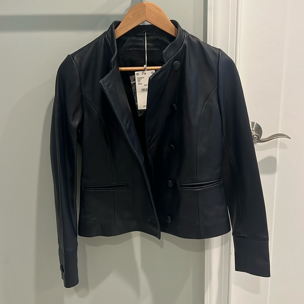 Women’s French leather jacket NWT